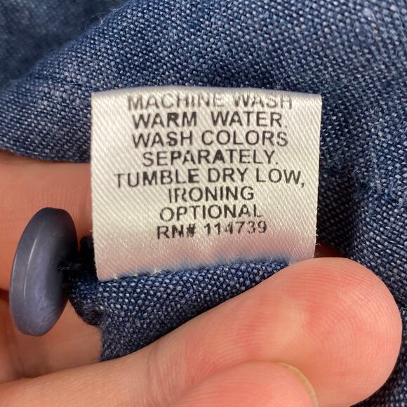 Flax 100% Linen Short Sleeve Tunic Top Size S Blue Button Back Lagenlook - Picture 6 of 8